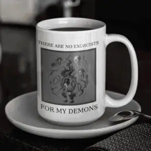 mental health awareness 15 oz coffee cup