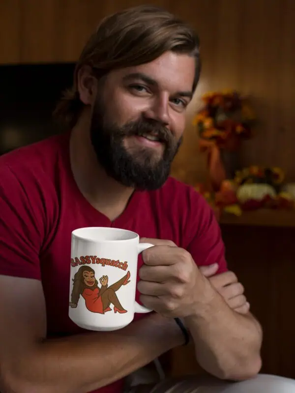 15 oz funny bigfoot mug