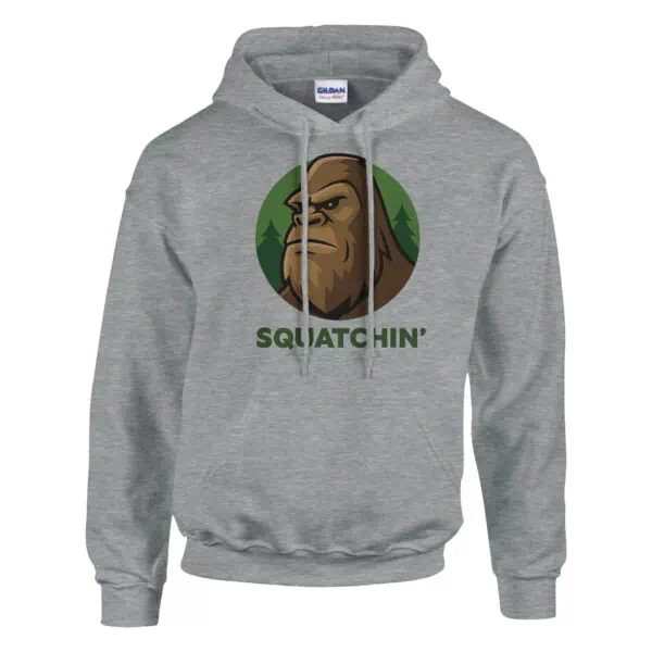 ash gray squatchin' cryptid hoodie