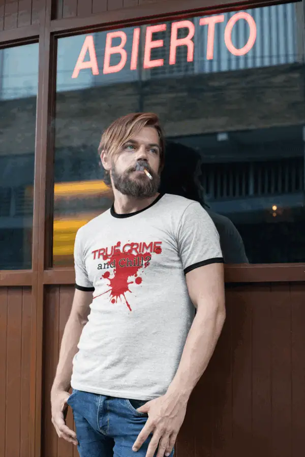 true crime ringer tee shirt