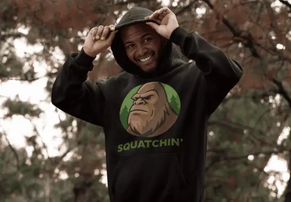 squatchin' funny crypted hoodie
