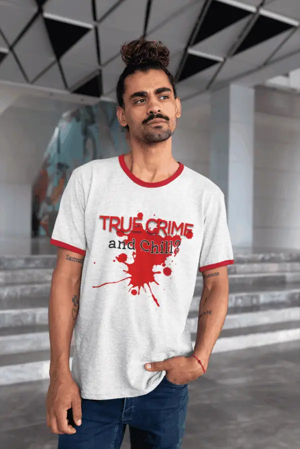 ringer shirt in true crime genre