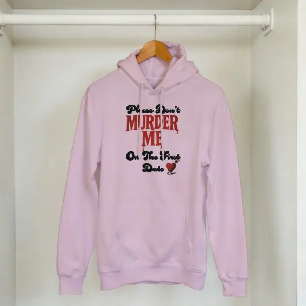 pink dark humor hoodie to support domestic violence