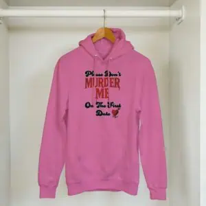 crime junkie hoodie hanging in closet
