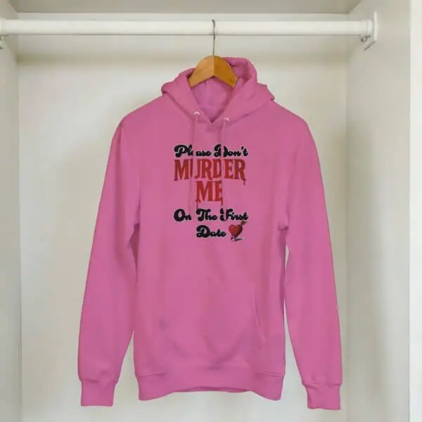 crime junkie hoodie hanging in closet