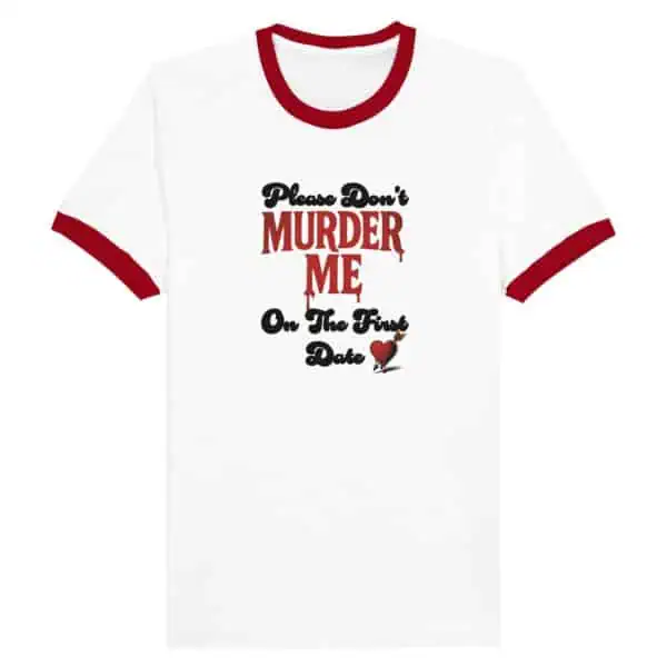 retro dark humor tee shirt for true crime fans