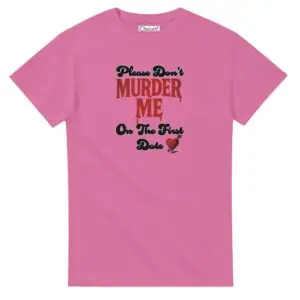 pink dark humor tee