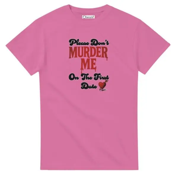 pink dark humor tee