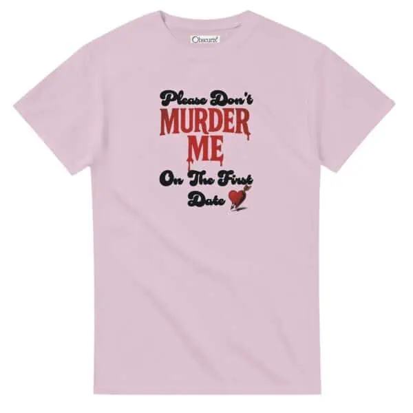 pink dark humor tee shirt
