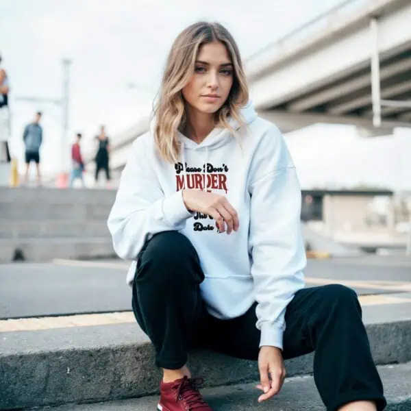 cozy date night hoodie for true crime fans