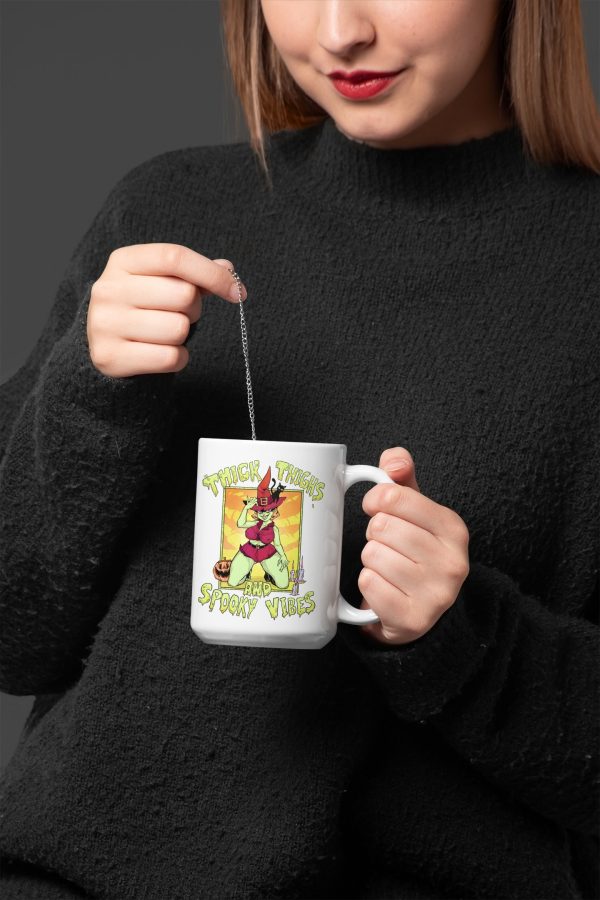 15 oz spooky and funny halloween witch mug
