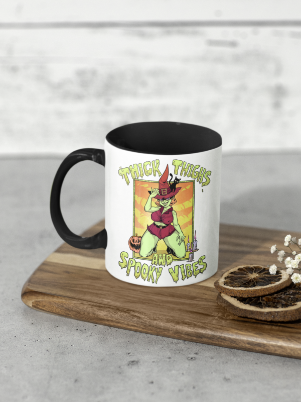cute witchy pinup mug for goth girls